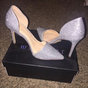 Silver Sparkly Heels